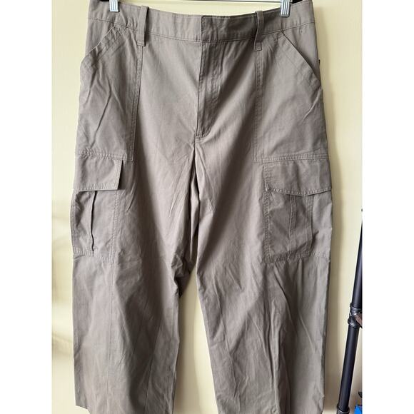 Tommy Hilfiger Cargo Pants Khaki Sz 18 Women’s Utility Straight Leg NWT Utility - Picture 1 of 6